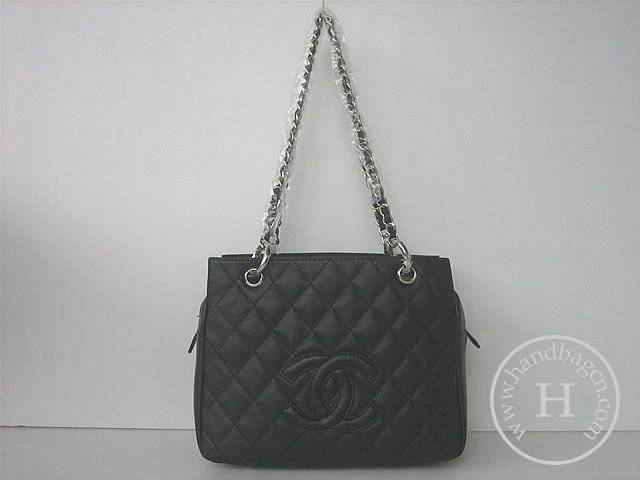 Chanel 35625 Replica Handbag Black Cowhide Leather With Gold Hardware