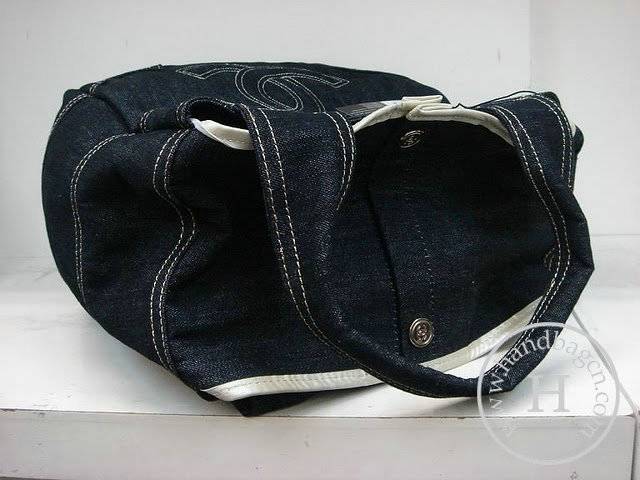 Chanel 35830 denim shopper replica handbag