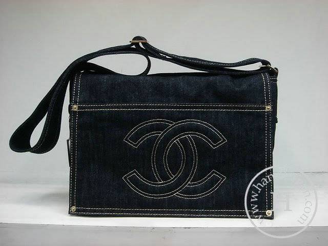 Chanel 35831 denim shopper replica handbag