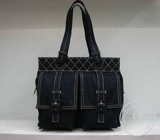 Chanel 35832 denim shopper replica handbag - Click Image to Close