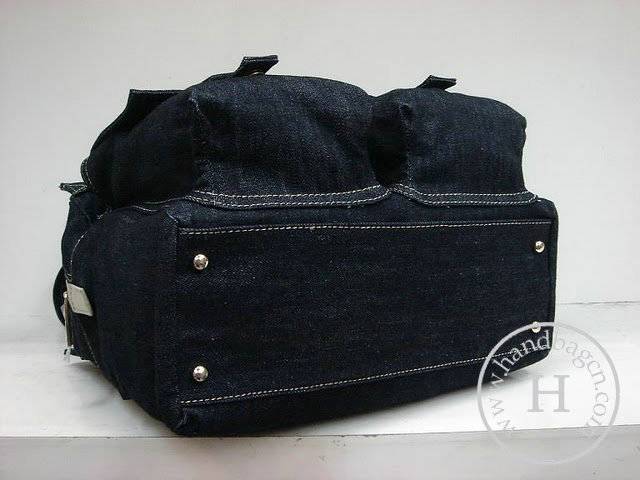 Chanel 35832 denim shopper replica handbag