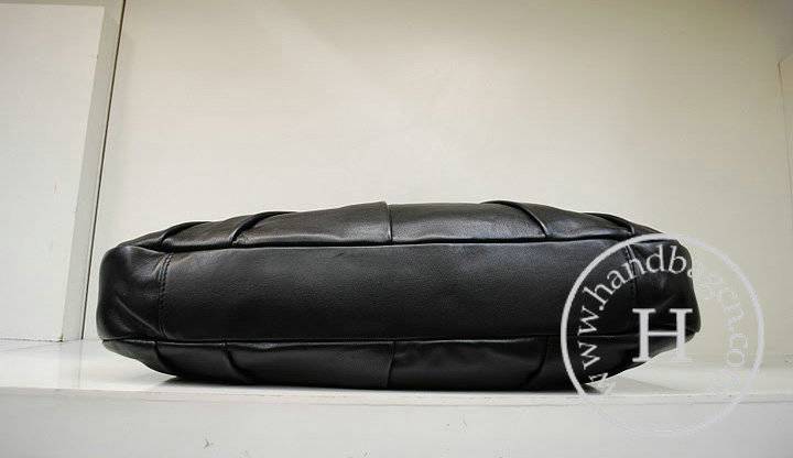 Chanel 35947 Replica Handbag Black Lambskin Leather With Silver Hardware