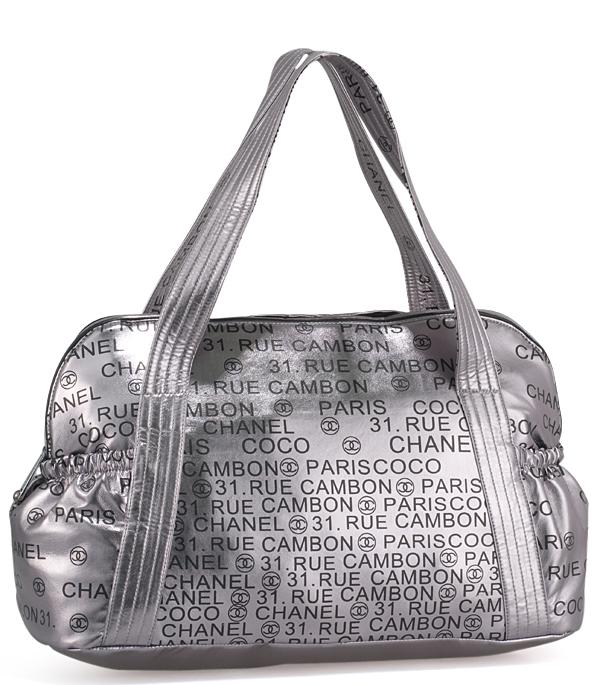 Chanel 35966 Hobo Embossed with Chanel Signatures