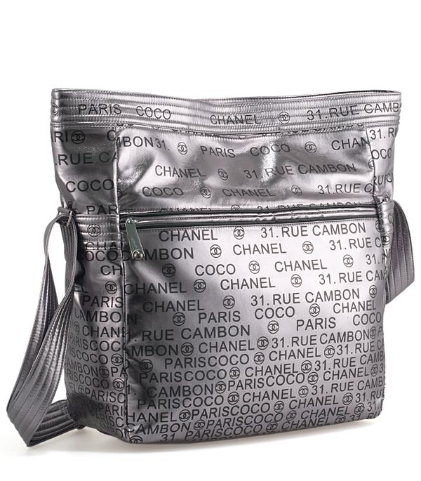 Chanel 35967 Tote Eembossed with Chanel Signatures