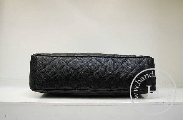 Chanel 35974 Replica Handbag Black Caviar Leather With Silver Hardware - Click Image to Close