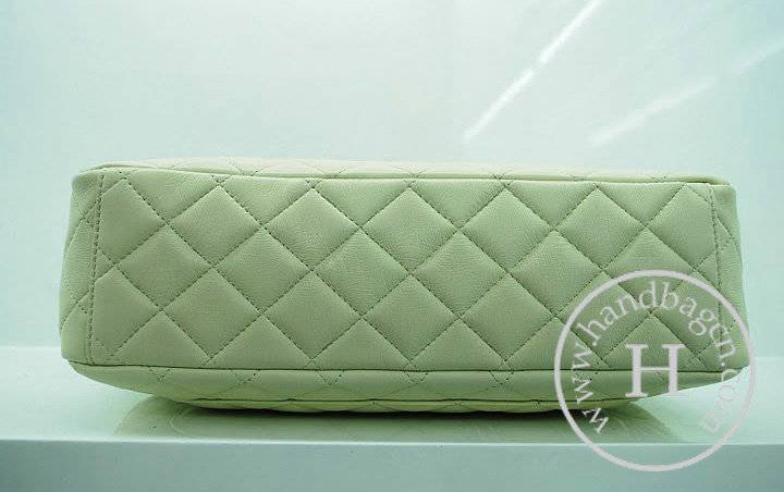 Chanel 35974 Replica Handbag Cream Lambskin Leather With Silver Hardware - Click Image to Close