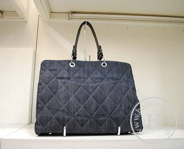Chanel 35985 Replica Handbag Black Caviar Leather With Silver Hardware - Click Image to Close
