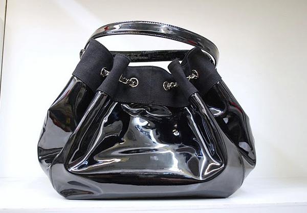 Chanel 09 Black Patent Single Shoulder Bag 36018 - Click Image to Close