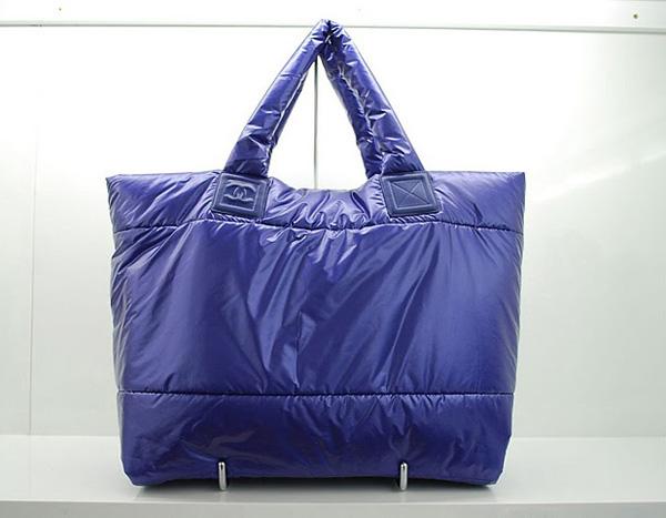 Chanel 36032 Blue Nylon Coco Cocoon Reversible Knockoff Handbag - Click Image to Close