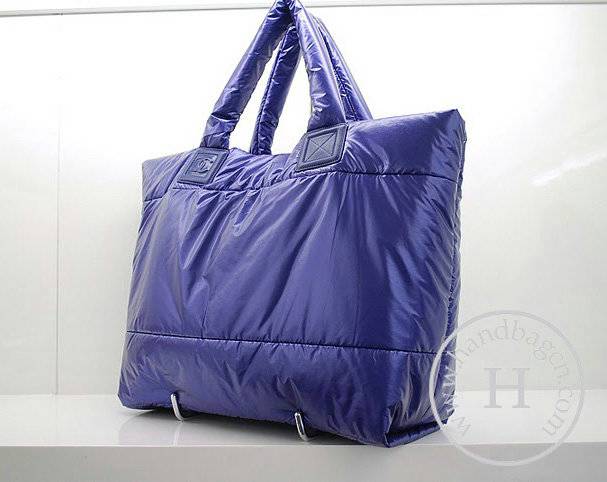 Chanel 36032 Blue Nylon Coco Cocoon Reversible Knockoff Handbag