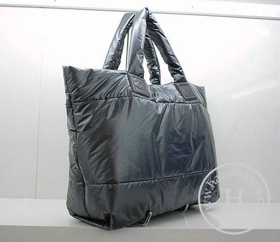 Chanel 36032 Grey Nylon Coco Cocoon Reversible Knockoff Handbag