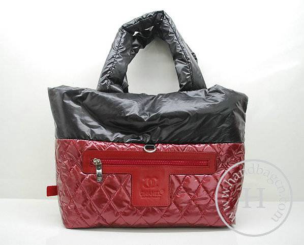 Chanel 36033 Black Nylon Coco Cocoon Reversible Knockoff Handbag - Click Image to Close