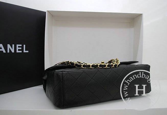 Chanel 36070 Designer Handbags Black Original Caviar Leather With Gold Hardware - Click Image to Close