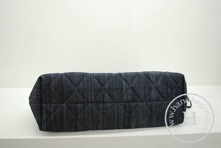Chanel 36072 Replica Black Denim Shoulder Handbag