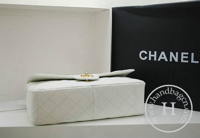 Chanel 36076 Replica Handbag White Original Caviar Leather With Gold Hardware - Click Image to Close