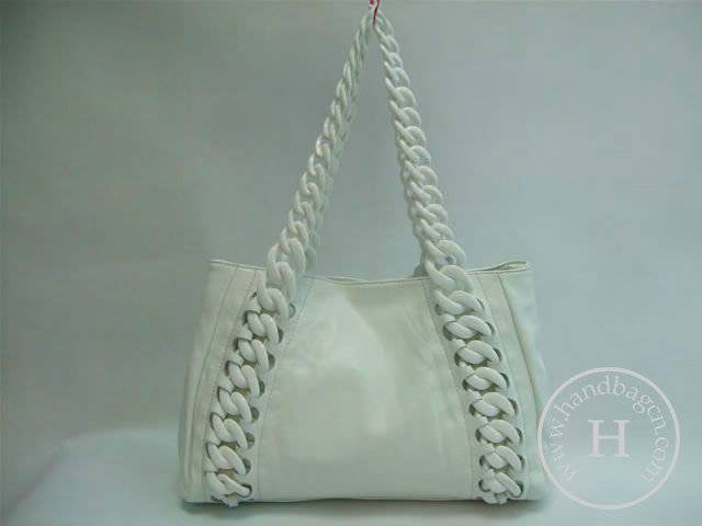 Chanel 36610 White Lambskin Leather Replica Handbag