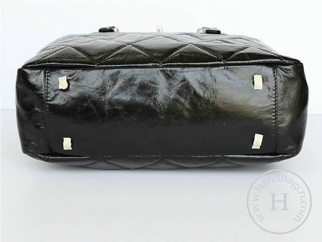 Chanel 39045 Replica Handbag Grey Import Leather With Silver Handbag - Click Image to Close