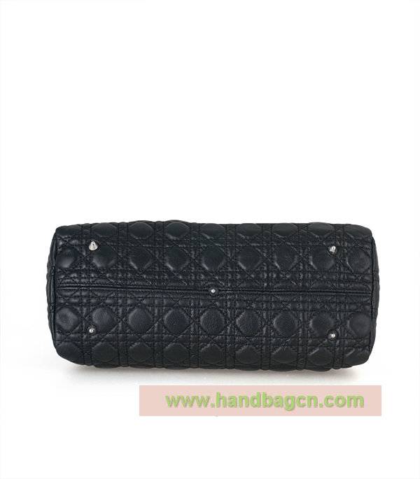 Christian Dior 44553 Black Charming Lock Shoulder Bag