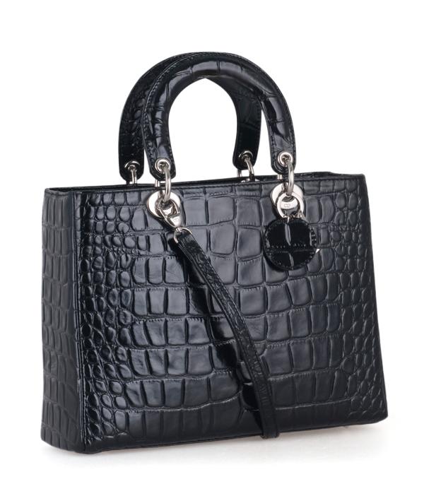 Christian Dior 44561 Crocodile Lady Bag