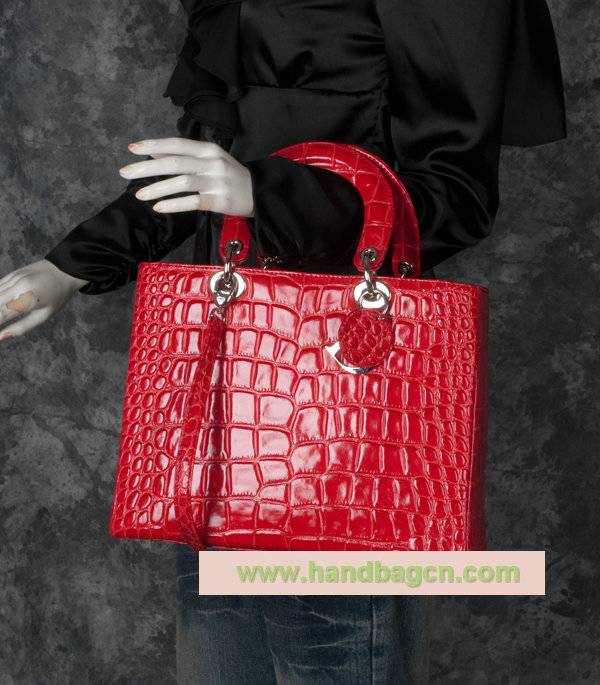 Christian Dior 44561 Crocodile Lady Bag - Click Image to Close