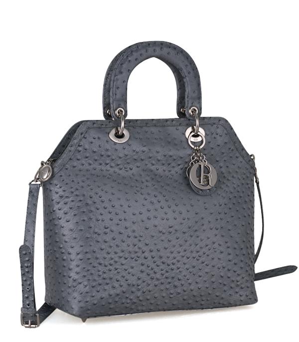 Christian Dior 44571 Granville Ostrich Leather Bag
