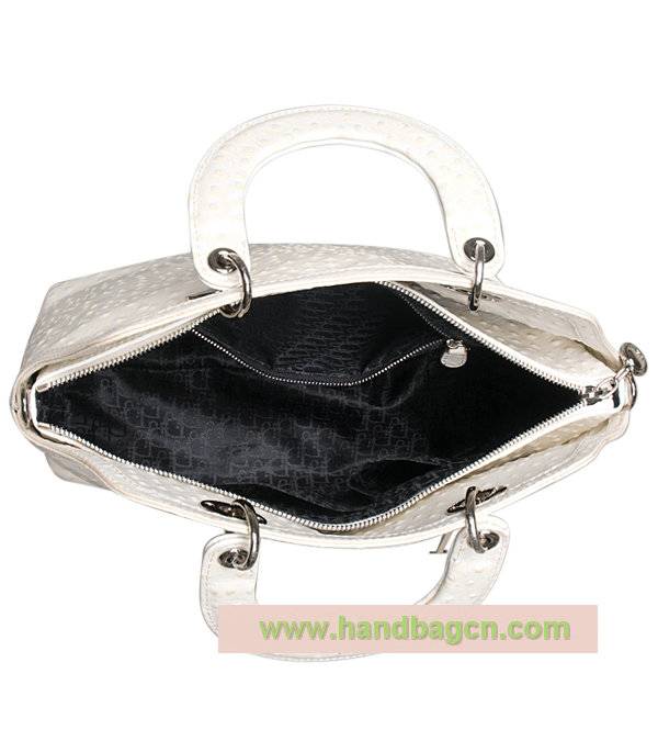 Christian Dior 44571 Granville Ostrich Leather Bag