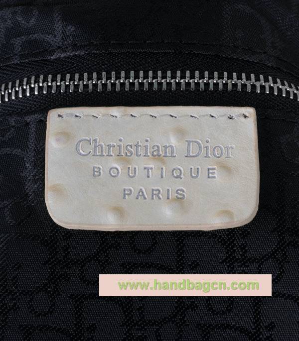 Christian Dior 44571 Granville Ostrich Leather Bag - Click Image to Close