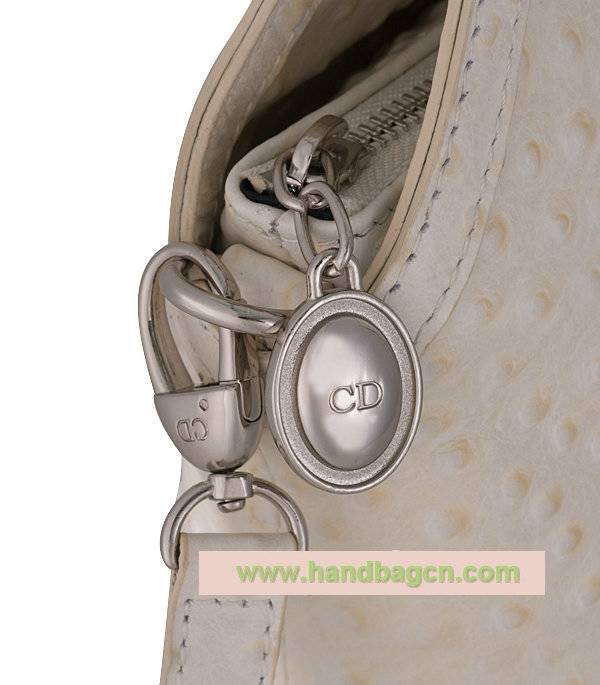 Christian Dior 44571 Granville Ostrich Leather Bag