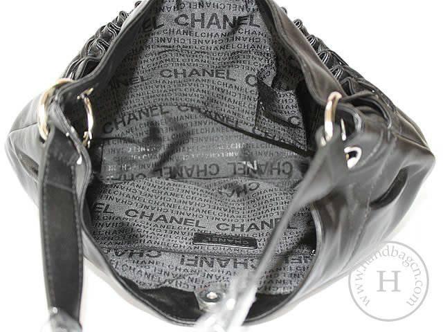 Chanel 45930 replica handbag Classic Black lambskin leather with Silver hardware - Click Image to Close