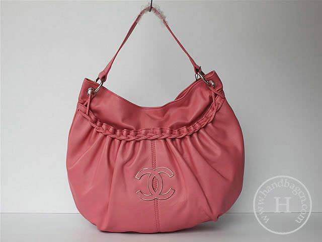 Chanel 45930 replica handbag Classic Pink lambskin leather with Silver hardware