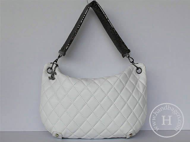 Chanel 46007 replica handbag Classic White lambskin leather with Silver hardware - Click Image to Close