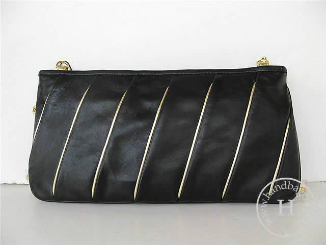Chanel 46190 replica handbag Classic black lambskin leather with Gold hardware - Click Image to Close