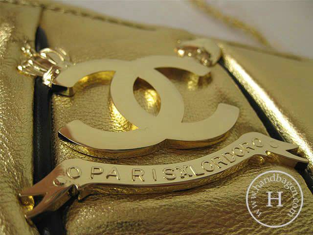 Chanel 46190 replica handbag Classic gold lambskin leather with Gold hardware - Click Image to Close