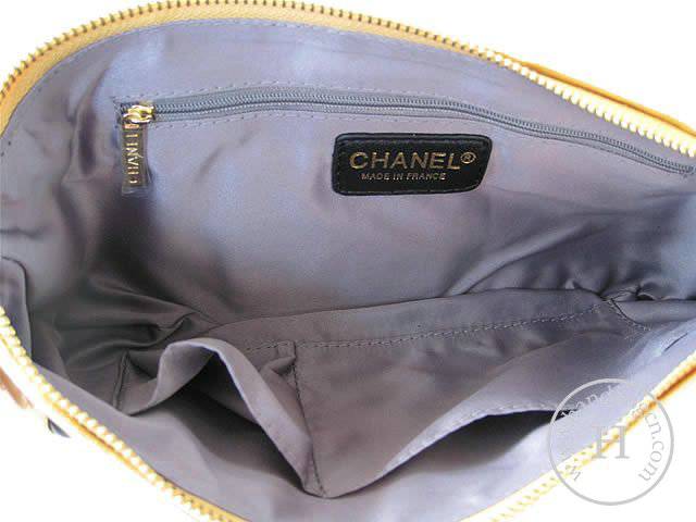 Chanel 46190 replica handbag Classic gold lambskin leather with Gold hardware