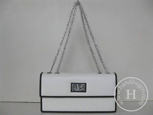 Chanel 46260 Replica Handbag Coffee Lambskin Leather With Silver Hardware