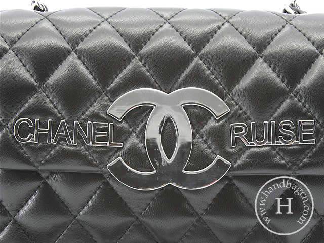 Chanel 46276 replica handbag Classic black lambskin leather with Silver hardware - Click Image to Close