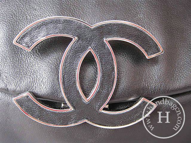Chanel 46282 Replica Handbag Black Lambskin Leather With Silver Hardware - Click Image to Close