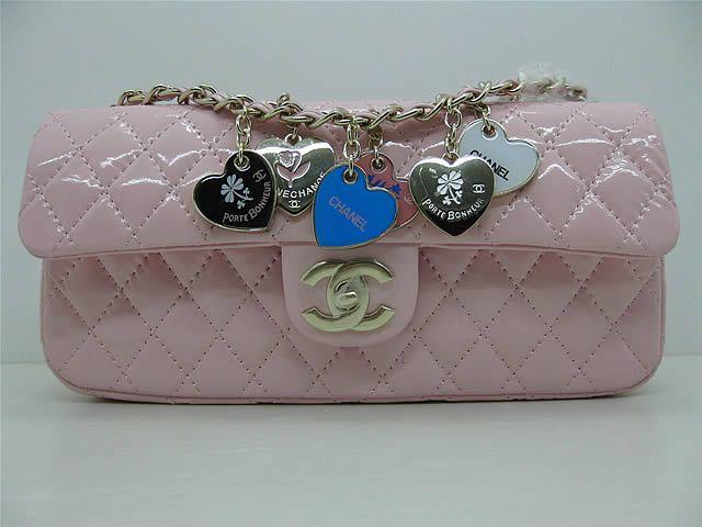 Chanel 46513 replica handbag Classic patent leather with Gold hardware