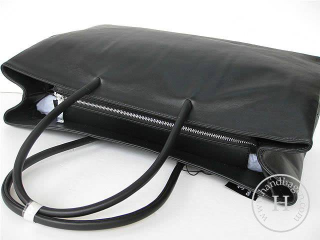 Chanel 46882 replica handbag Classic black calf leather - Click Image to Close