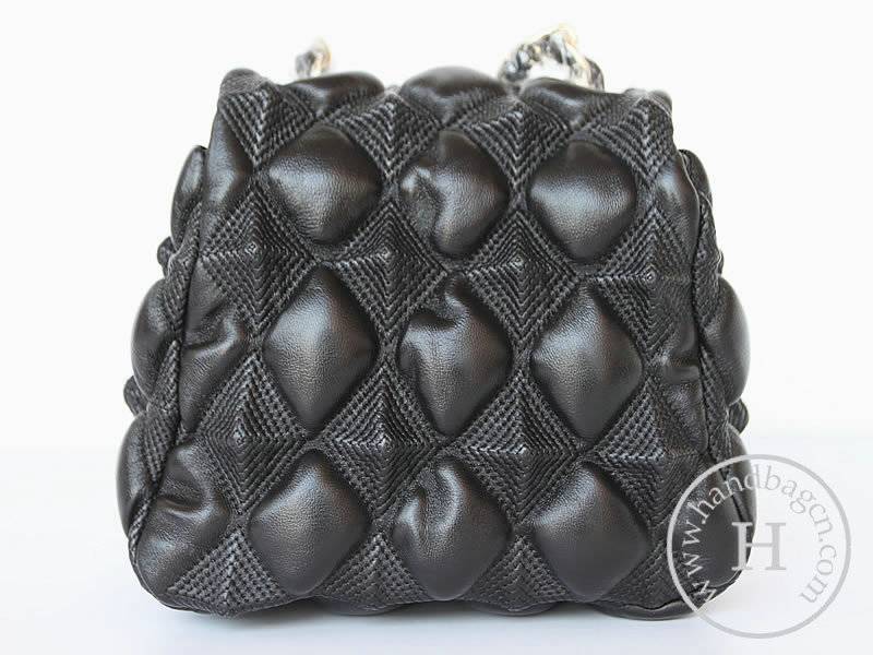 Chanel 46889 Replica Handbag Black Lambskin Leather With Gold Hardware - Click Image to Close