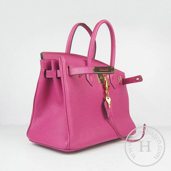 Hermes Birkin 30cm 6088 Peach Red Calfskin Leather With Gold Hardware - Click Image to Close