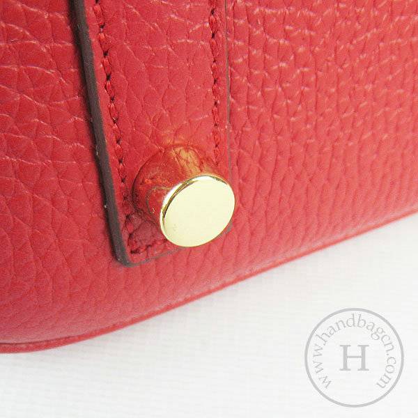 Hermes Birkin 30cm 6088 Red Calfskin Leather With Gold Hardware