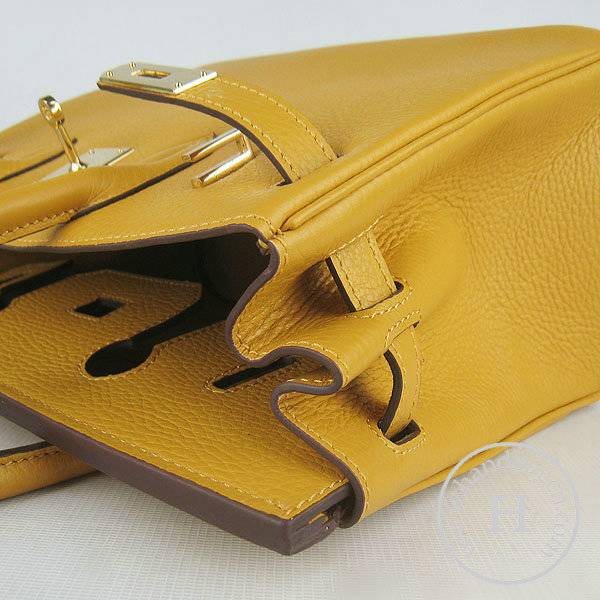 Hermes Birkin 30cm 6088 Yellow Calfskin Leather With Gold Hardware