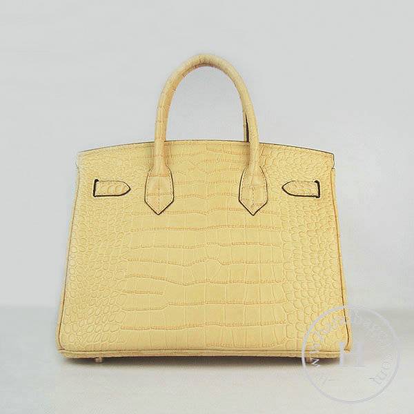 Hermes Birkin 30cm 6088 Yellow Alligator Leather With Gold Hardware