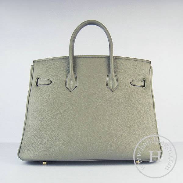 Hermes Birkin 35cm 6089 Dark Gray Calfskin Leather With Gold Hardware - Click Image to Close