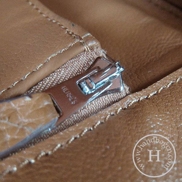 Hermes Birkin 35cm 6089 Light Coffee Calfskin Leather With Silver Hardware