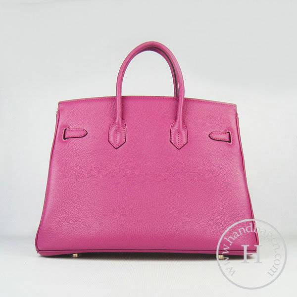 Hermes Birkin 35cm 6089 Peach Red Calfskin Leather With Gold Hardware - Click Image to Close
