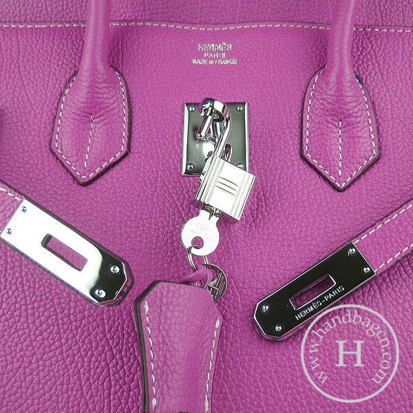 Hermes Birkin 35cm 6089 Peach Red Cow Leather With Silver Hardware - Click Image to Close