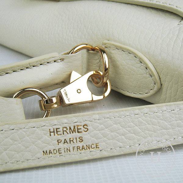 Hermes Mini Kelly 32cm Pouchette 6108 Cream Calfskin Leather With Gold Hardware - Click Image to Close