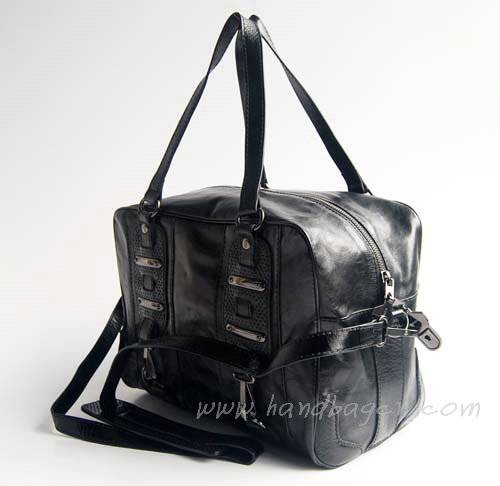 Balenciaga 2949 Black Oil Leather Medium Bag - Click Image to Close
